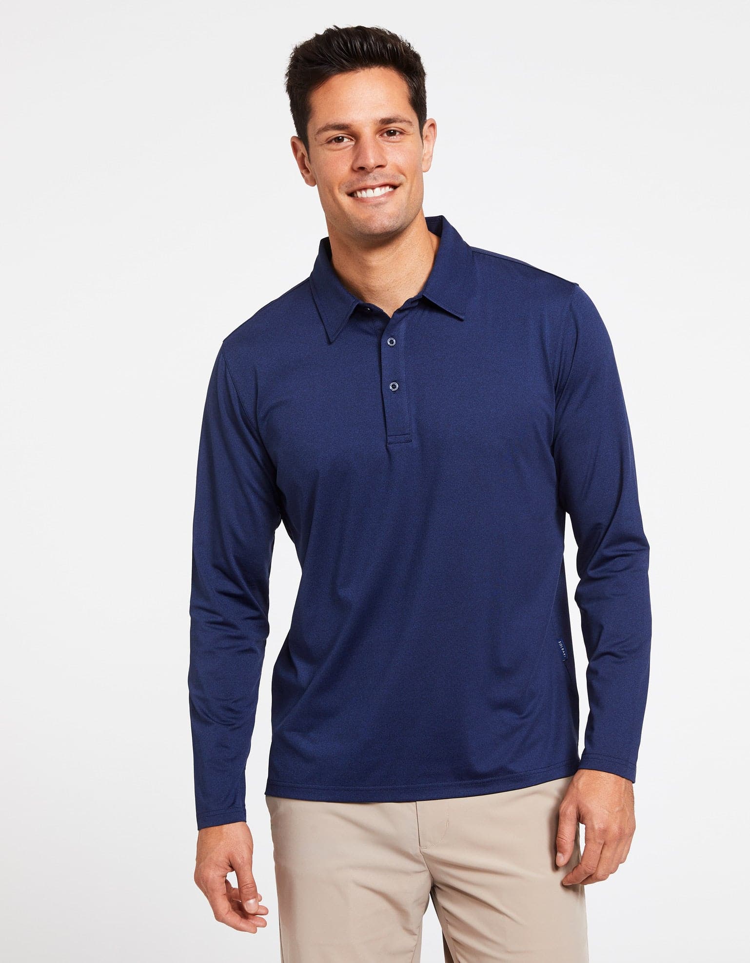 Sun Protective UPF 50 Long Sleeve Polo Shirt For Men Solbari Australia