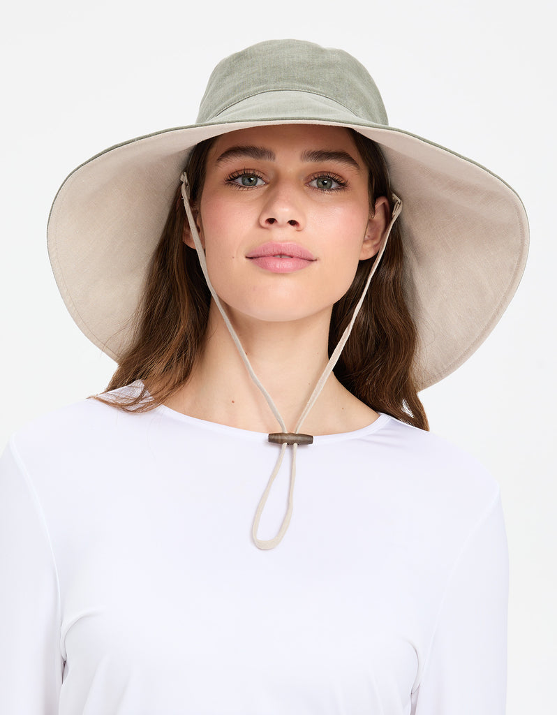 Ultra Wide Cotton Linen Hat UPF50+ | Women's UV Protection Sun Hat ...