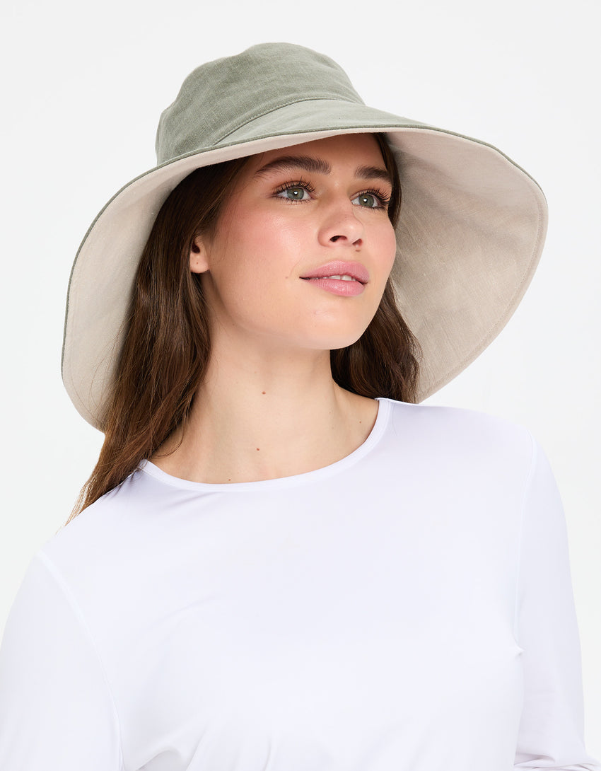 Ultra Wide Cotton Linen Hat UPF50+ | Women's UV Protection Sun Hat ...