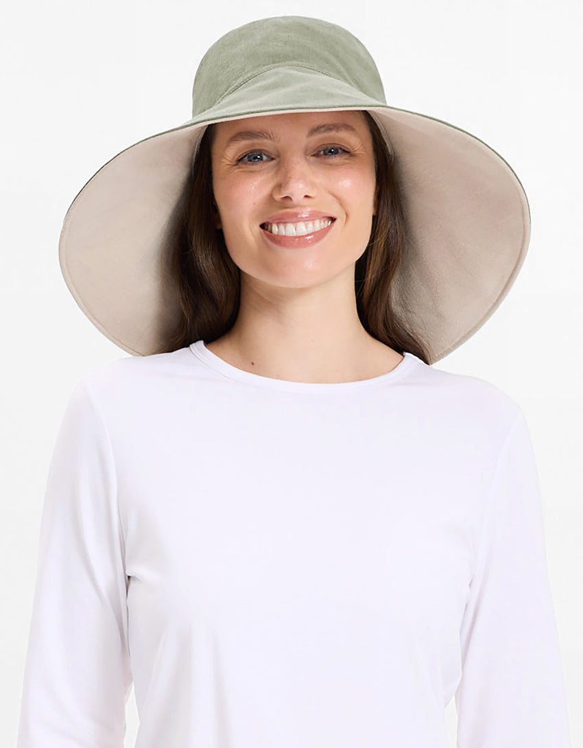 Ultra Wide Cotton Linen Hat UPF 50+ | Women's UV Protection Sun Hat