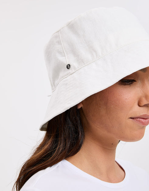 Vacation Cotton Linen Bucket Hat UPF50+