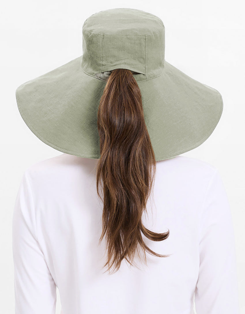 Ultra Wide Cotton Linen Hat UPF 50+ | Women's UV Protection Sun Hat