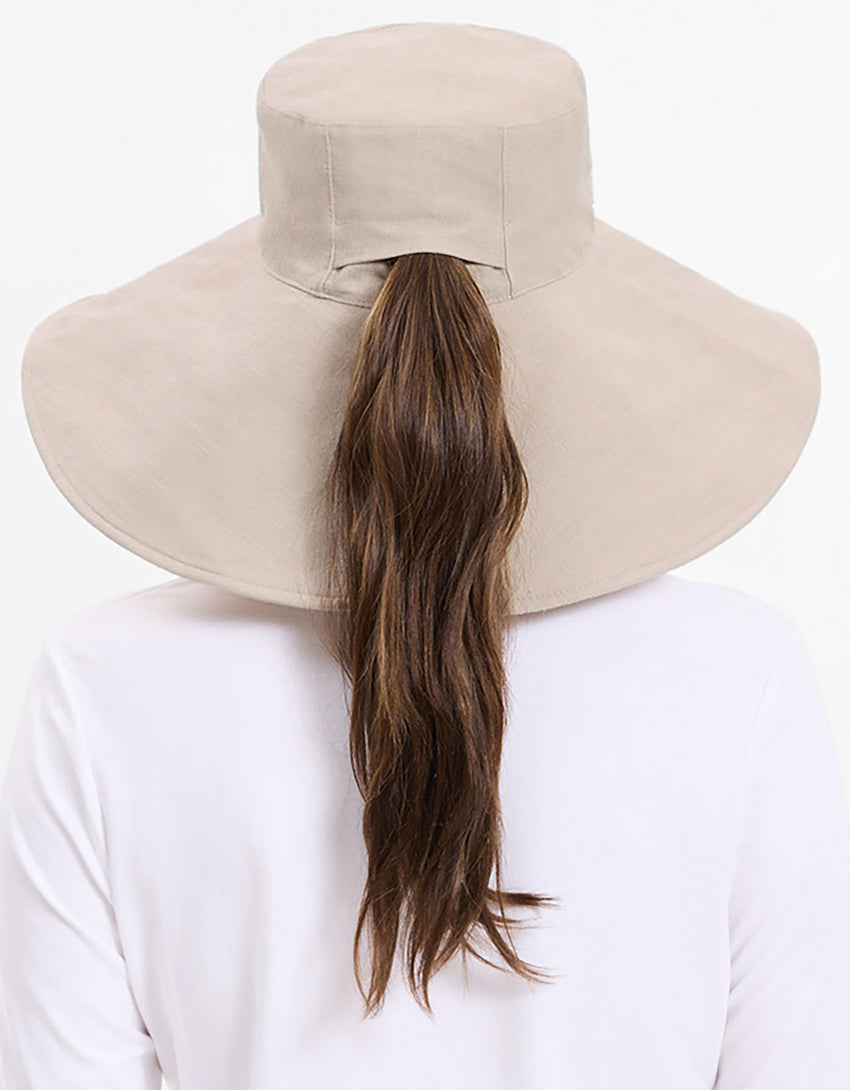 Ultra Wide Cotton Linen Hat UPF 50+ | Women's UV Protection Sun Hat