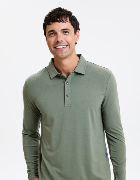 Long Sleeve Polo Shirt UPF 50+ Sensitive Collection