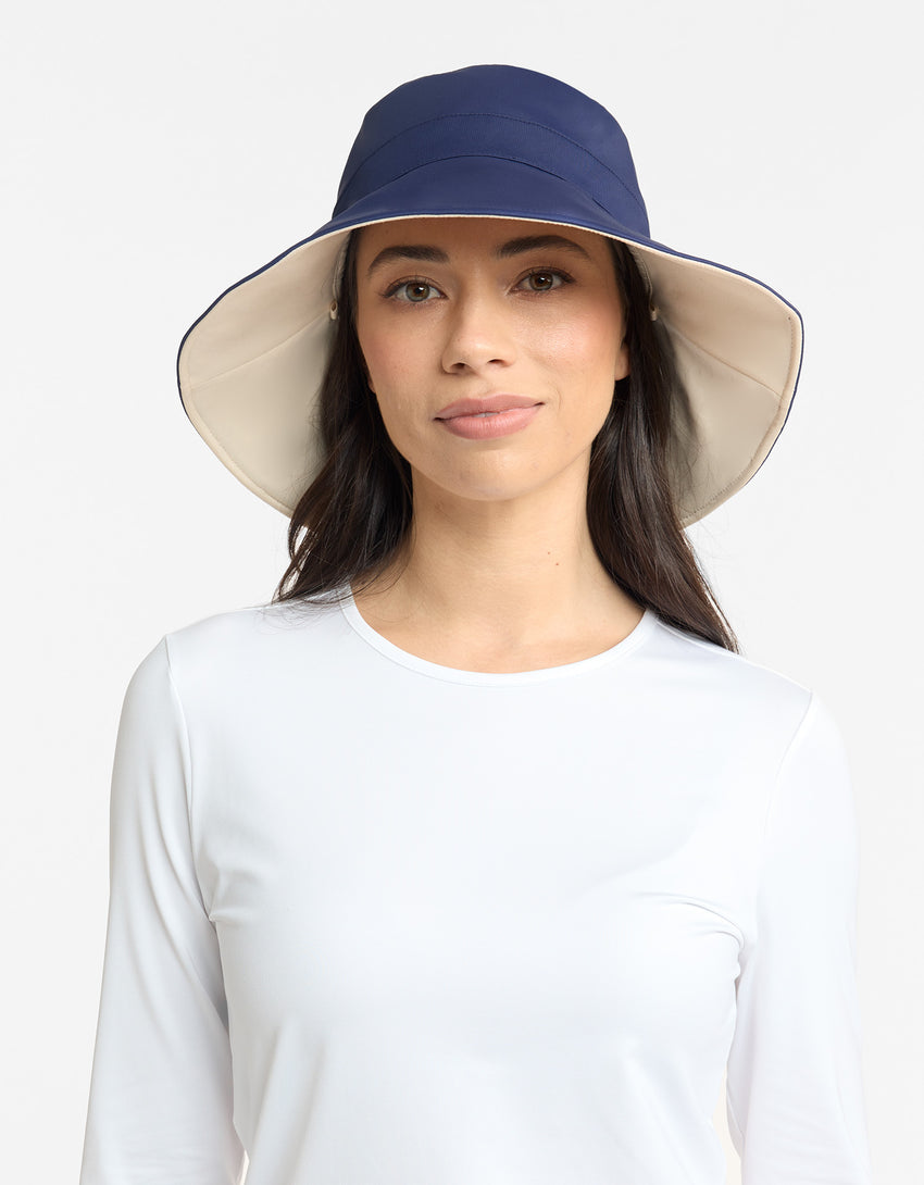 Wide Brim Beach Hat, Women's UV Protection Sun Hat UPF 50+ | Solbari