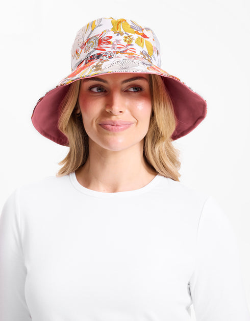 Reversible Wide Brim Printed Hat UPF 50+