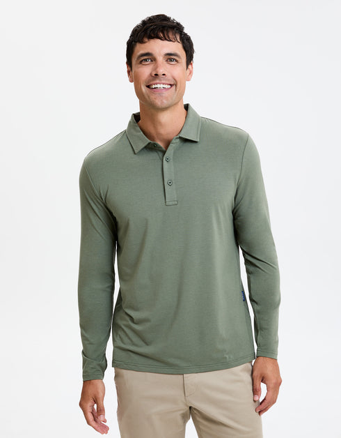 Long Sleeve Polo Shirt UPF 50+ Sensitive Collection