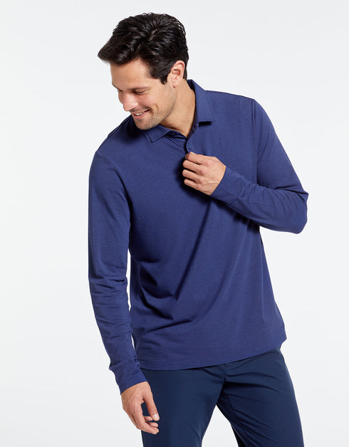 Long Sleeve Relaxed Fit Polo with Cuff UPF 50+ Sensitive Collection