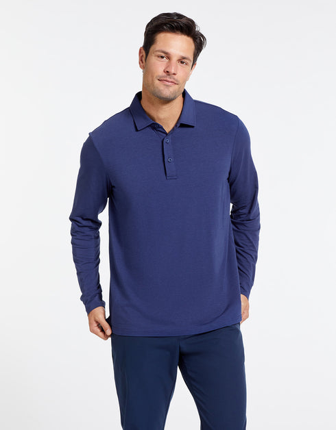 Long Sleeve Relaxed Fit Polo with Cuff UPF 50+ Sensitive Collection