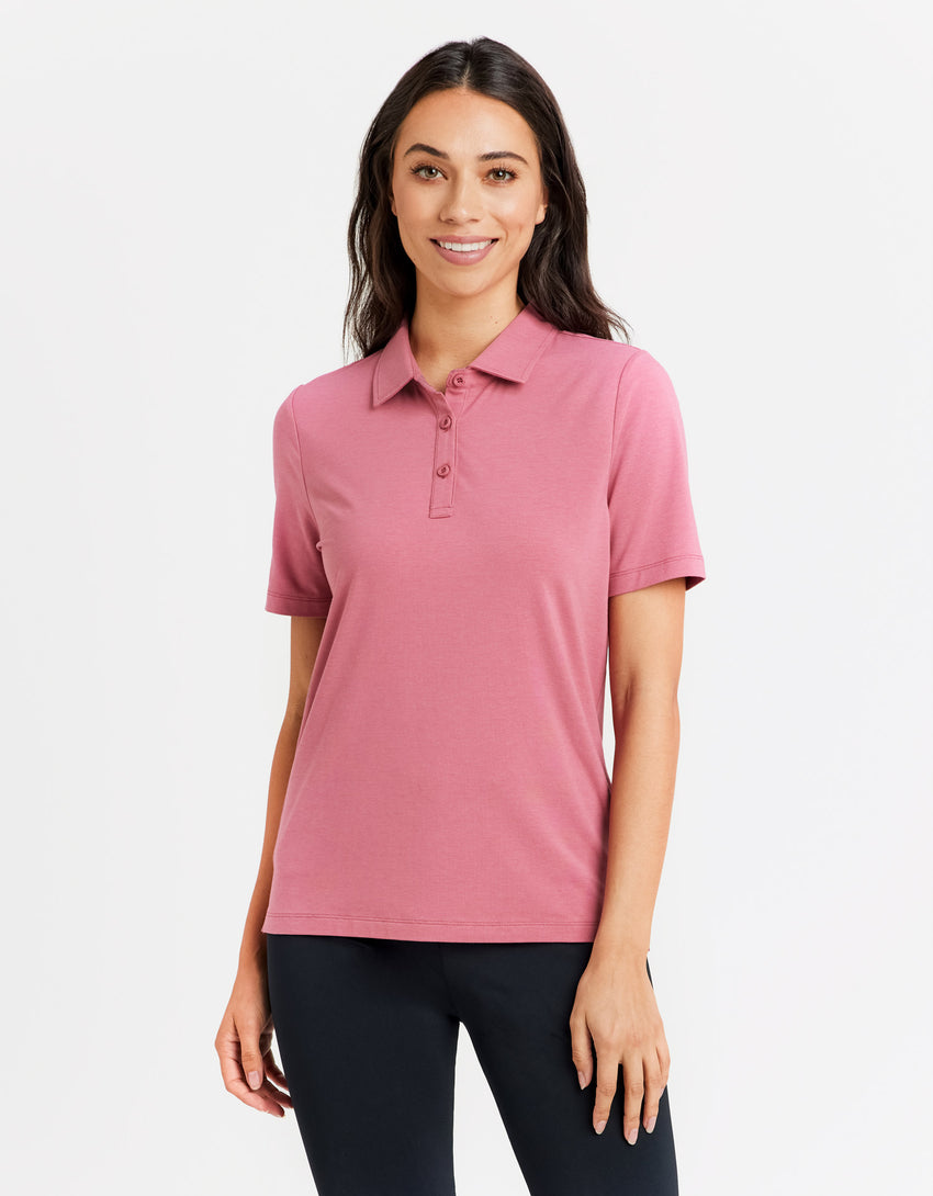 UPF 50+ Sun Protective Polo Shirt for Women - Sensitive Fabric