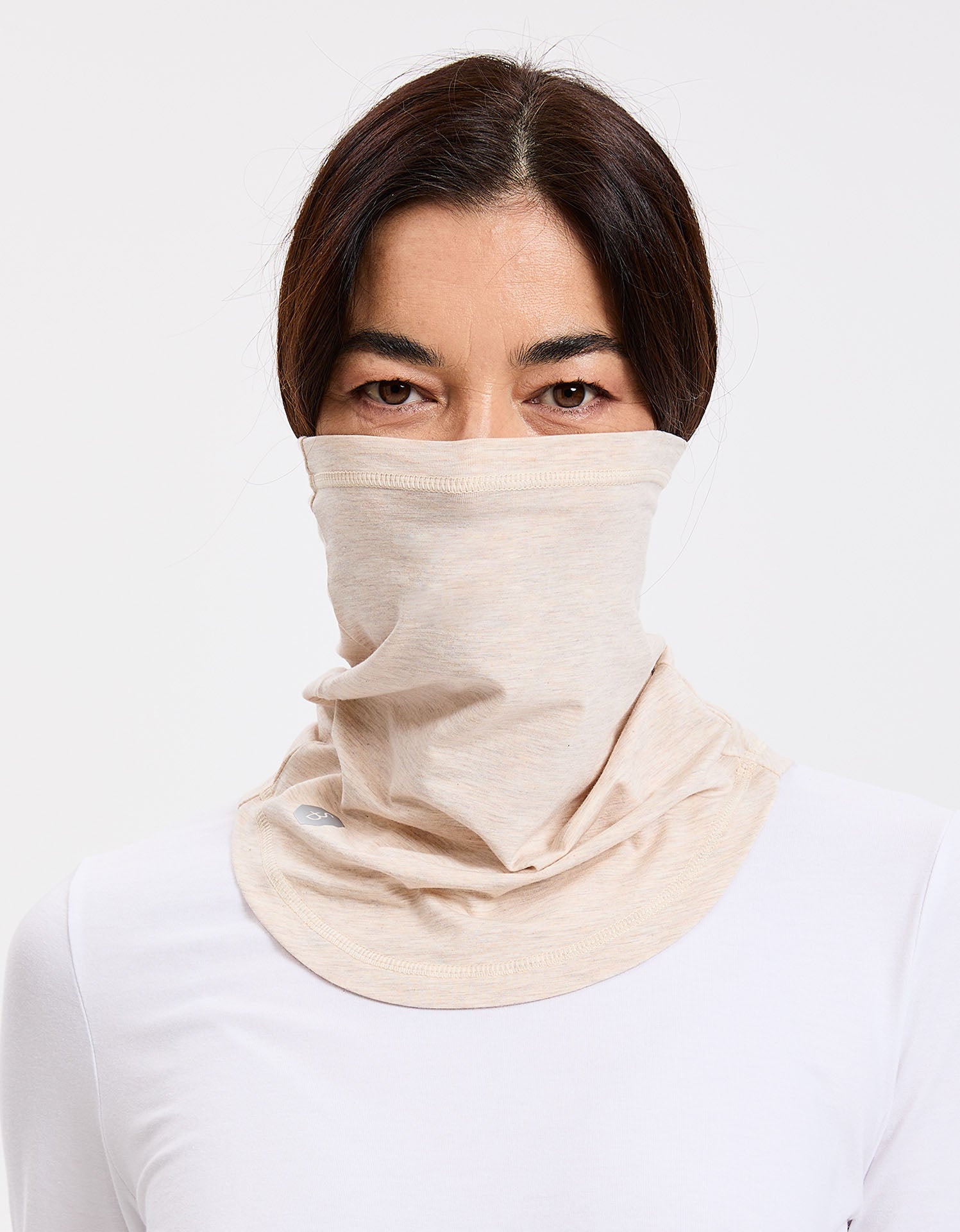 Curved Face & Neck Gaiter UPF50+ Sensitive Collection - S/M / LIGHT GREY  MARLE