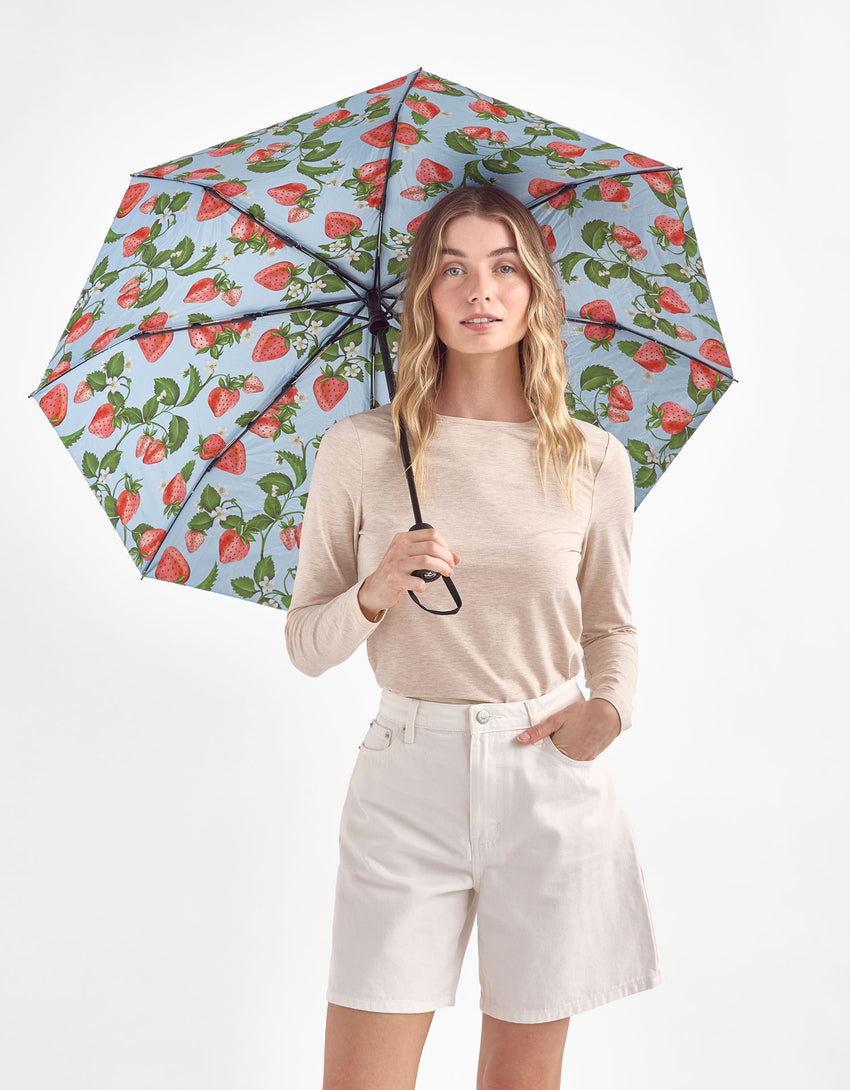 Sun Protective Compact Umbrella UPF 50+ | Handheld Womens Sun Umbrella | Solbari Australia