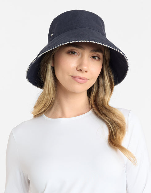 Palm Beach Cotton Linen Sun Hat UPF 50+