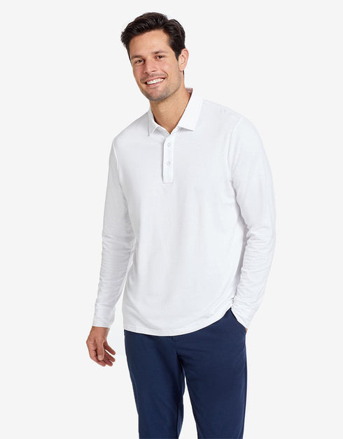 Long Sleeve Relaxed Fit Polo with Cuff UPF 50+ Sensitive Collection